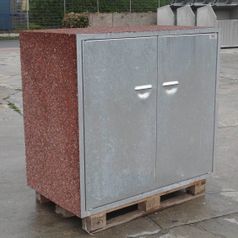 Beton-Sonderanfertigung einer Müllbox aus Ellerbek